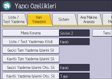 İşletim paneli ekran görseli