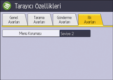 İşletim paneli ekran görseli