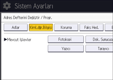 İşletim paneli ekran görseli