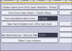 İşletim paneli ekran görseli