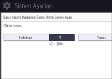 İşletim paneli ekran görseli