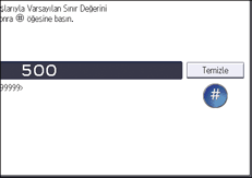 İşletim paneli ekran görseli