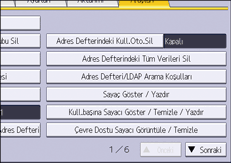 İşletim paneli ekran görseli