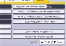 İşletim paneli ekran görseli