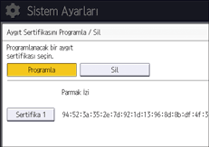 İşletim paneli ekran görseli