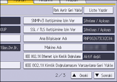 İşletim paneli ekran görseli