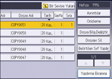 İşletim paneli ekran görseli