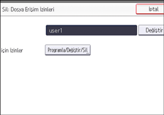 İşletim paneli ekran görseli