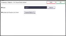 İşletim paneli ekran görseli