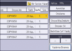 İşletim paneli ekran görseli