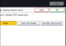 İşletim paneli ekran görseli