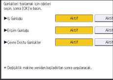 İşletim paneli ekran görseli