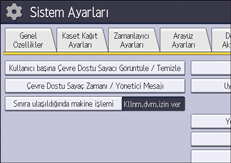 İşletim paneli ekran görseli