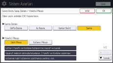İşletim paneli ekran görseli