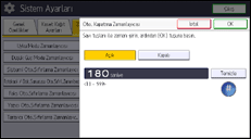 İşletim paneli ekran görseli