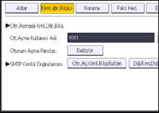 İşletim paneli ekran görseli