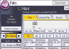 İşletim paneli ekran görseli