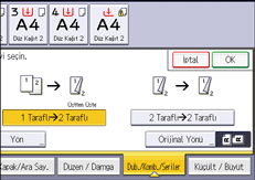 İşletim paneli ekran görseli
