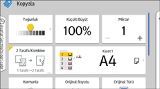İşletim paneli ekran görseli