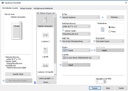 Sürücü ekranı gösterimi