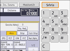 İşletim paneli ekran görseli