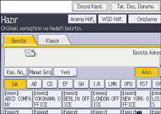 İşletim paneli ekran görseli