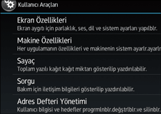 İşletim paneli ekran görseli