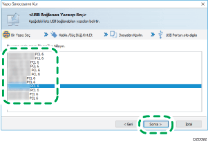 Sürücü ekranı gösterimi