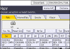 İşletim paneli ekran görseli
