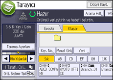 İşletim paneli ekran görseli