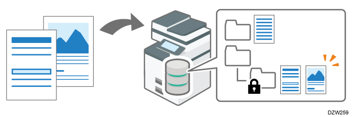 Illustrazione di Document server