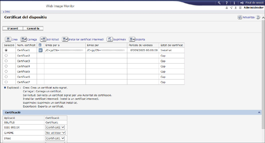 Il·lustració de la pantalla del navegador web