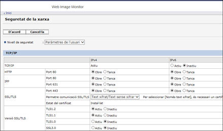 Il·lustració de la pantalla del navegador web