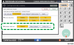 Il·lustració de pantalla del tauler d'operacions