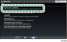 Il·lustració de pantalla del tauler d'operacions