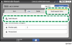 Il·lustració de pantalla del tauler d'operacions