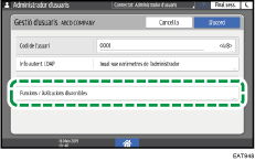 Il·lustració de pantalla del tauler d'operacions