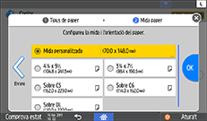 Il·lustració de pantalla del tauler d'operacions