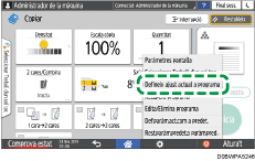Il·lustració de pantalla del tauler d'operacions