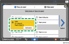 Il·lustració de pantalla del tauler d'operacions