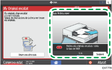 Il·lustració de pantalla del tauler d'operacions