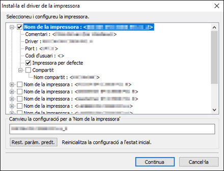 Il·lustració de l'instal·lador del driver