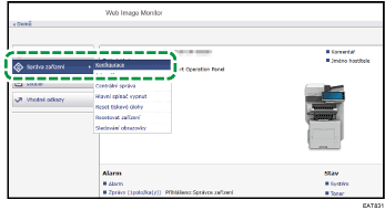 Ilustrace obrazovky webového prohlížeče