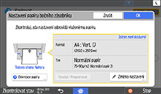 Ilustrace ovládacího panelu