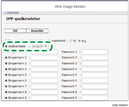 Illustration af skærmbillede i webbrowser