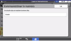 Operation panel screen illustration