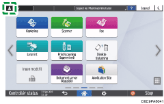 Operation panel screen illustration