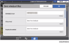 Operation panel screen illustration