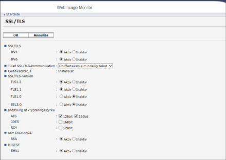 Illustration af skærmbillede i webbrowser