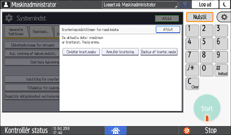 Operation panel screen illustration